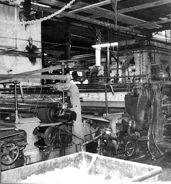 The steam engine behind the wire section around 1956